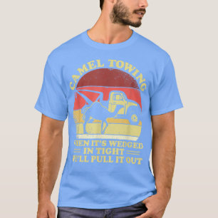 Vintage Camel Towing Humour Tow Truck T-Shirt
