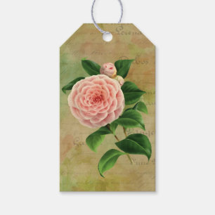 Vintage Camellia French Botanical Gift Tags