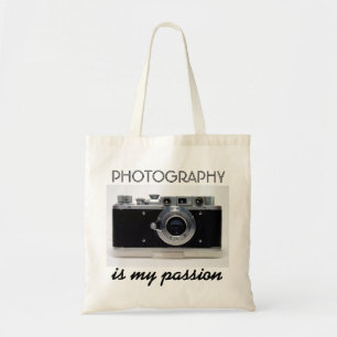 VINTAGE CAMERA 01 Photography is my Passion Bag