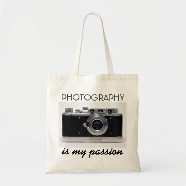 VINTAGE CAMERA 01 Photography is my Passion  Bag (Front)