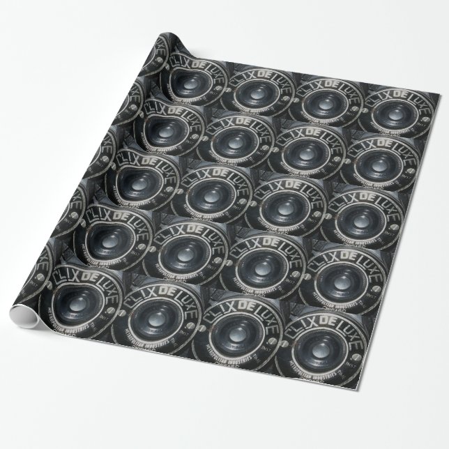 Vintage Camera 2 Wrapping Paper (Unrolled)