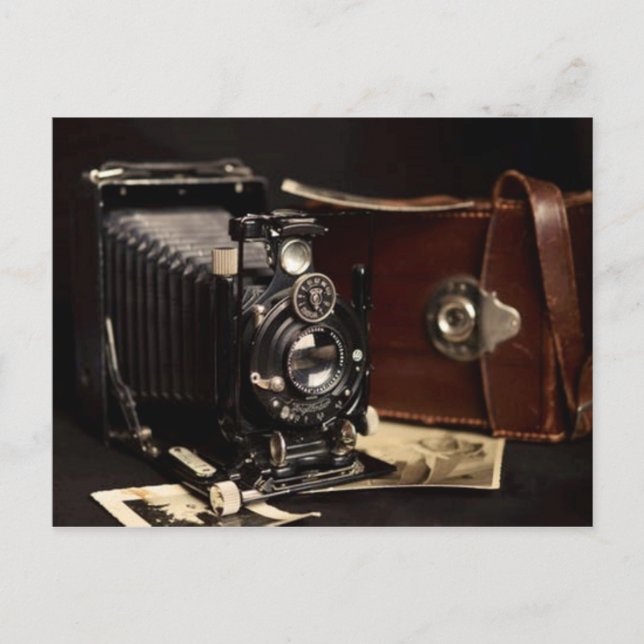 Vintage Camera and Photos Postcard (Front)