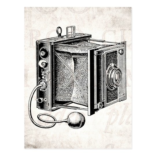 Vintage Camera - Antique Cameras Photography Black Postcard
