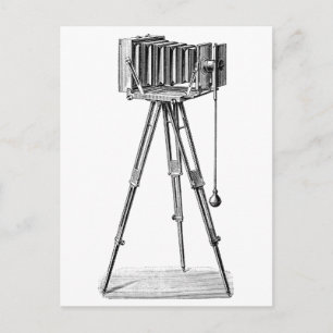 Vintage Camera - Antique Cameras Photography Black Postcard