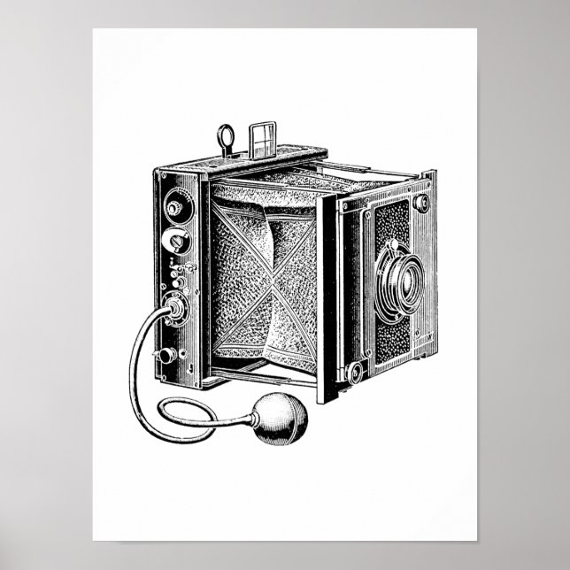 Vintage Camera - Antique Cameras Photography Poster (Front)