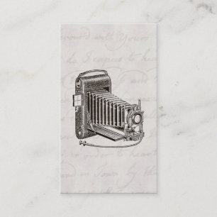Vintage Camera - Antique Cameras Photography Retro Business Card