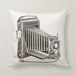 Vintage Camera - Antique Cameras Photography Retro Cushion