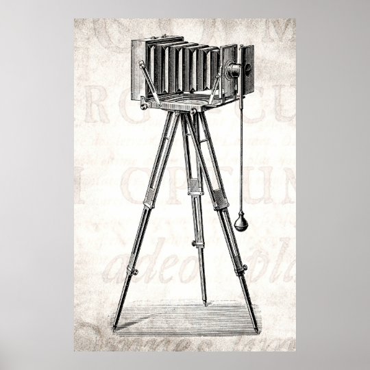 Vintage Camera - Antique Cameras Photography Retro Poster
