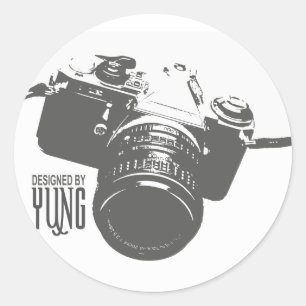 Vintage Camera Classic Round Sticker