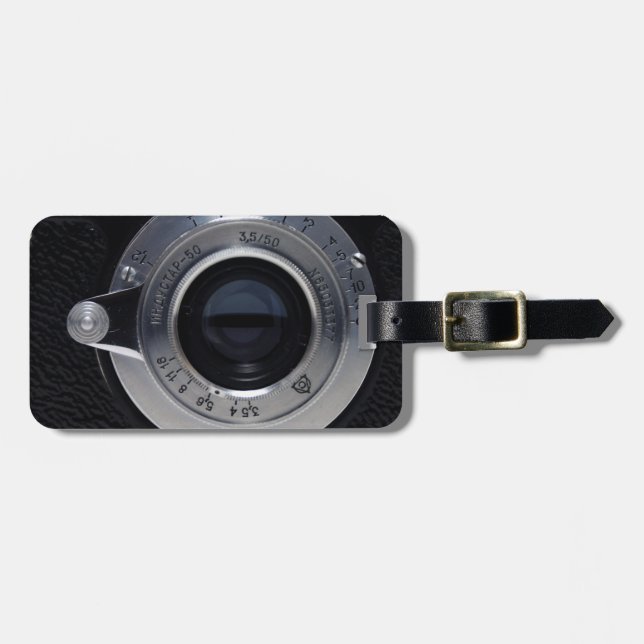 VINTAGE CAMERA Collection 01c Luggage tag 3 (Front Horizontal)