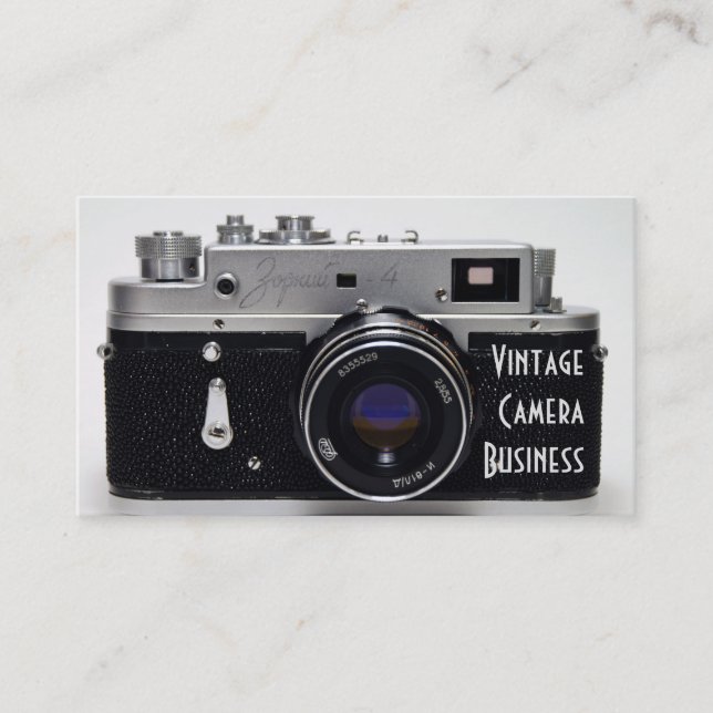 VINTAGE CAMERA Collection 02 Business Cards (Front)