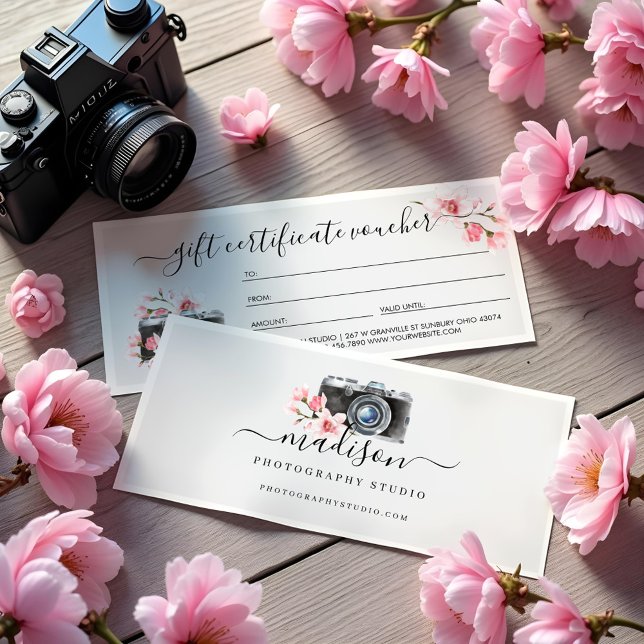 Vintage Camera & Florals Photography Gift voucher (Vintage Camera & Florals Photography Gift voucher)