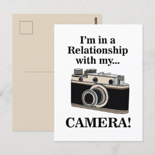 Vintage Camera Funny Photographer  Postcard
