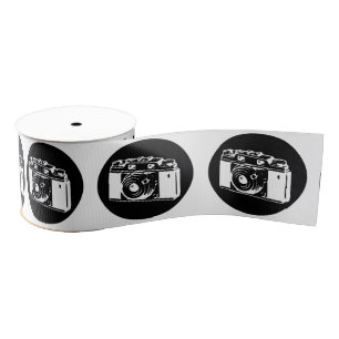 Vintage Camera Grosgrain Ribbon