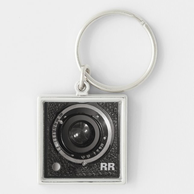 Vintage Camera Lens On A Keychain (Front)