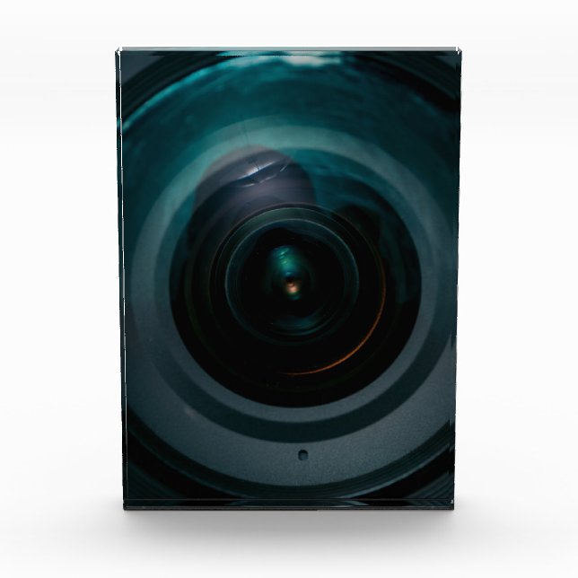 Vintage camera lens photo block (Front)