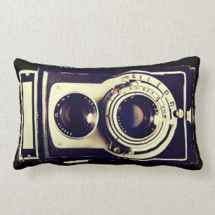 Vintage Camera Lumbar Cushion