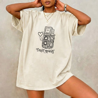 Vintage Camera Memory Quote Unisex Tee for Photogr