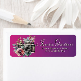 Vintage Camera Moody Mauve Botanicals