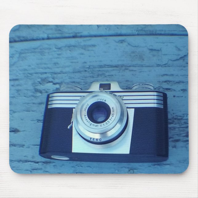 Vintage Camera Mouse Mat (Front)