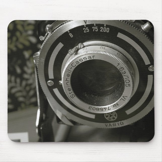 Vintage Camera Mouse Mat (Front)