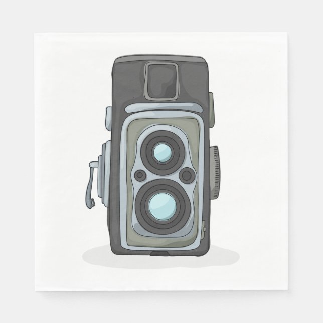 Vintage Camera Napkin (Front)