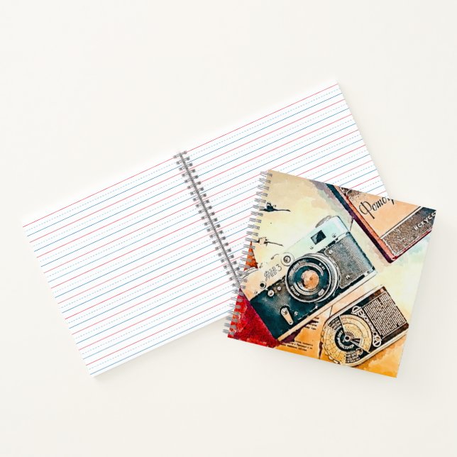 Vintage Camera Notebook (Inside)