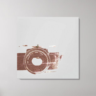 Vintage Camera Photographer Art Canvas Print