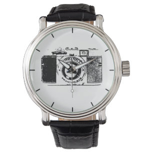 Vintage camera photographer watch