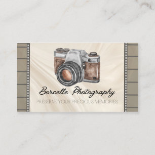 Vintage Camera Photography Business Card