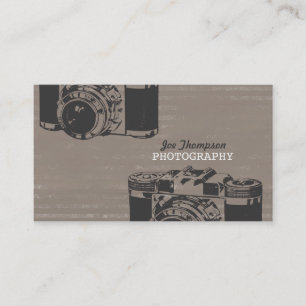 Vintage Camera Photography Business Cards