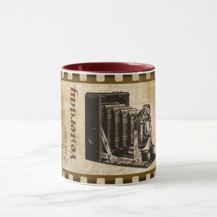 Vintage camera photography film nostalgia memories mug