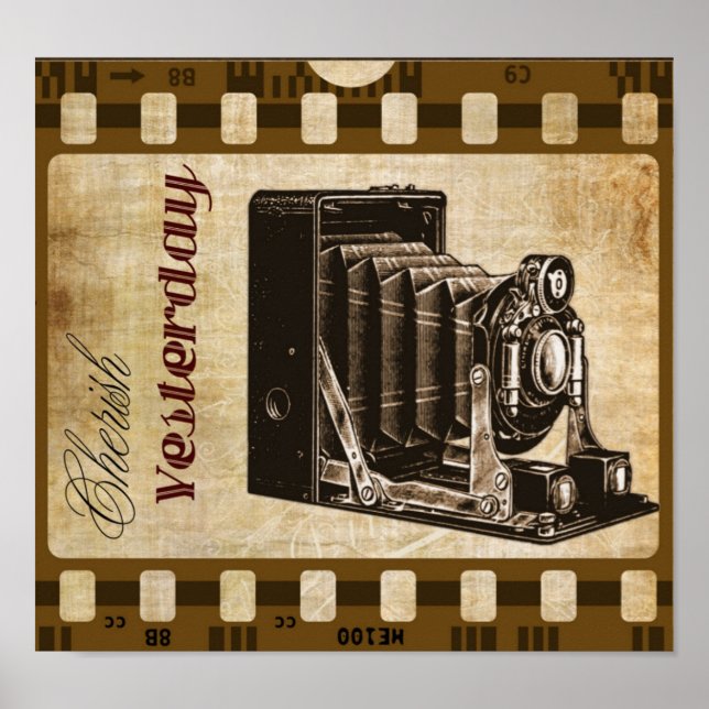 Vintage camera photography film poster (Front)