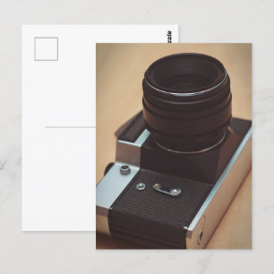 Vintage camera postcard