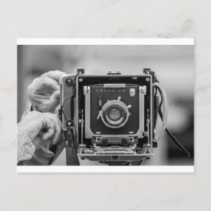 Vintage camera postcard