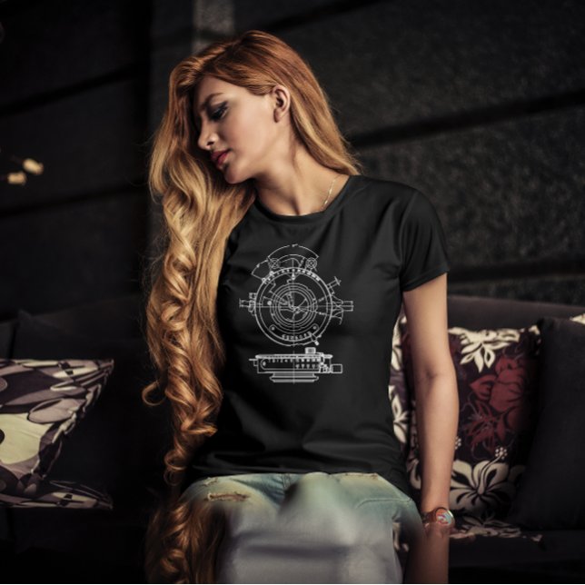 Vintage Camera Shutter Photography Drawing T-Shirt (Creator Uploaded)