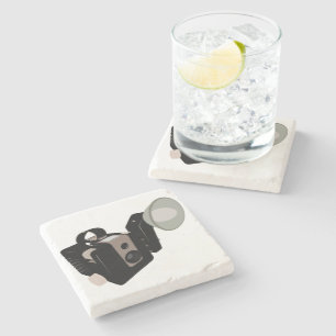 Vintage Camera Stone Coaster