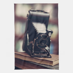 Vintage Camera Tea Towel