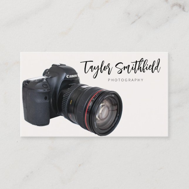 Vintage Camera Videography Business Card (Front)