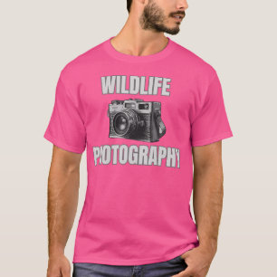 Vintage Camera Wildlife Photographer Photography T-Shirt