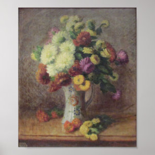 Vintage Camille Bouvagne A Bouquet of Flowers Poster