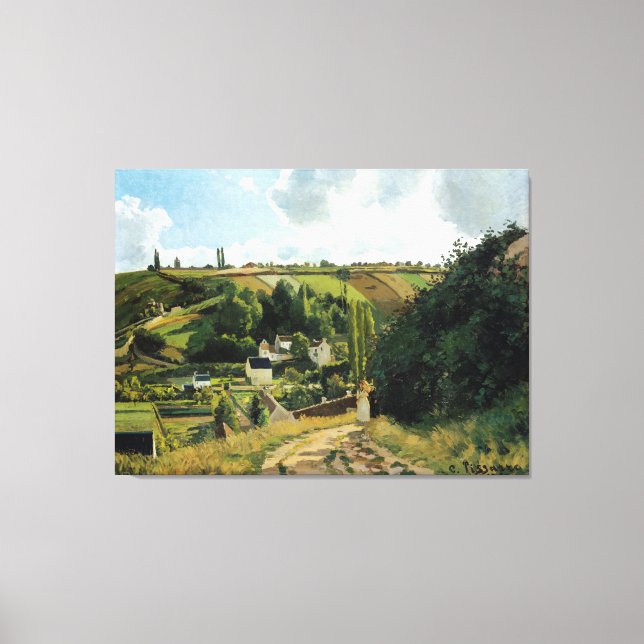 Vintage Camille Pissarro Jalais Hill Pontoise Canvas Print (Front)