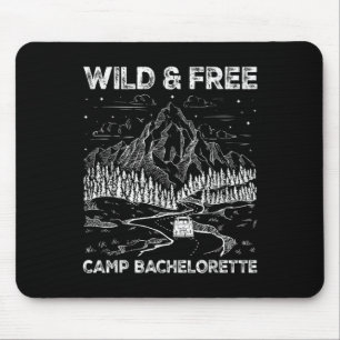 Vintage Camp Bachelorette Party Matching Wild Retr Mouse Mat