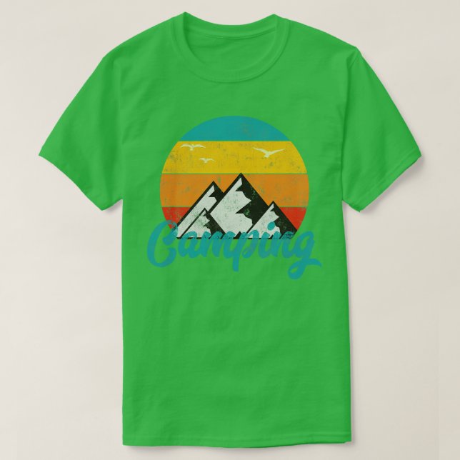 Vintage Camp Camping T-Shirt (Design Front)