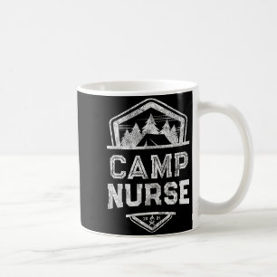 Vintage CAMP NURSE Camping Trip Campground Staff Coffee Mug