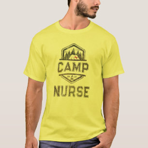 Vintage CAMP NURSE Medical Staff 2021 Summer Campg T-Shirt