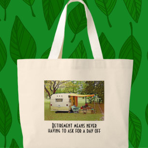 Vintage Camper Retirement Tote