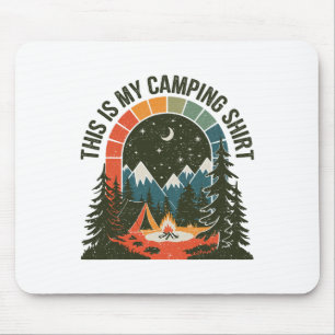 Vintage Camper This Is My Camping Hiking Clothes W Mouse Mat