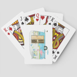 Vintage Camper Trailer Playing Cards