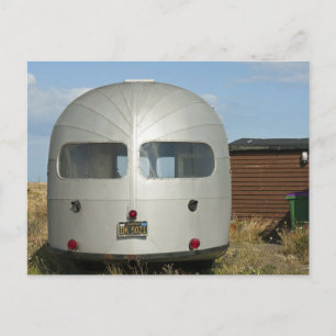 Vintage Camper Trailer Postcard